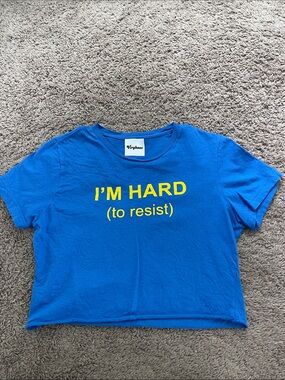 IM HARD (to resist) Crop Tee